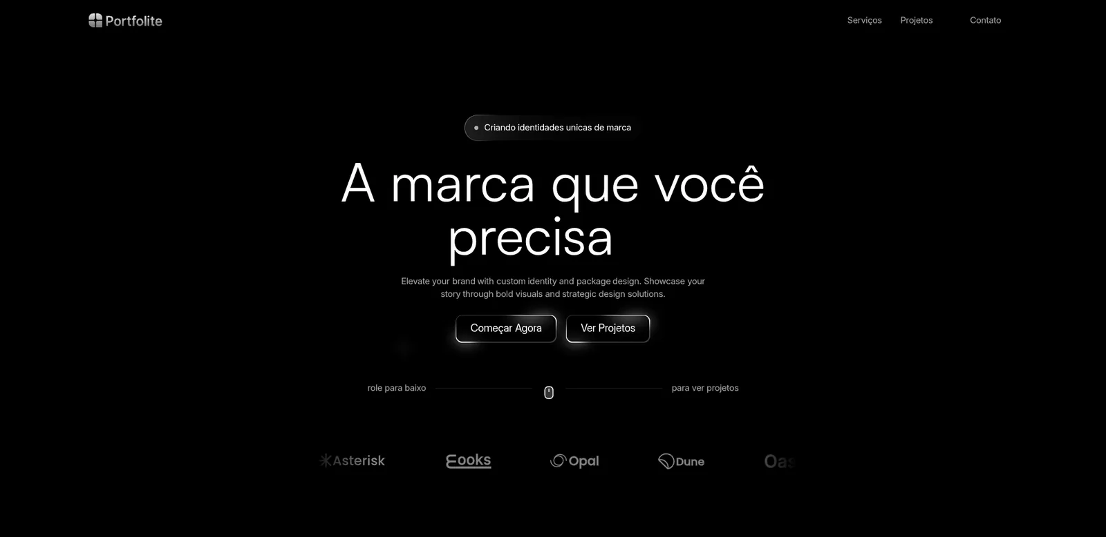 Portfólio · Identidade de Marca